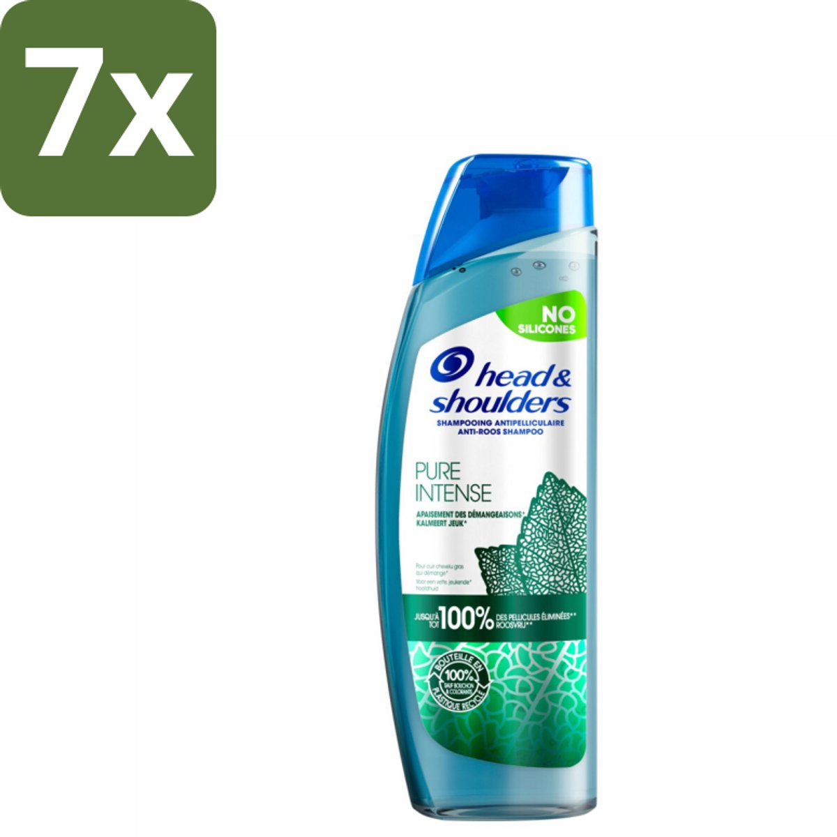 Head & Shoulders – Shampoo – Pure Intense Kalmeert Jeuk – 250 ml - Bulkverpakking - 7 stuks