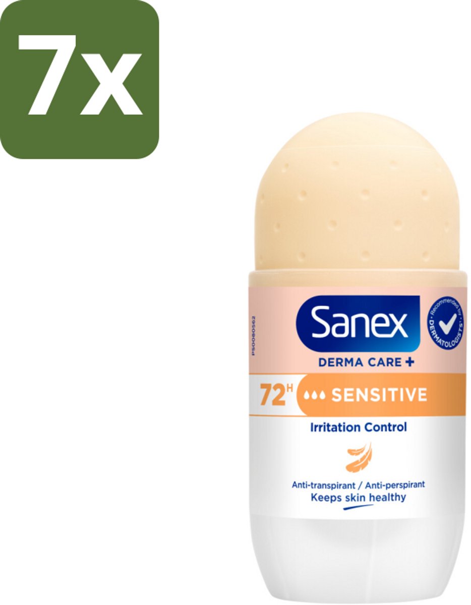 Sanex – Deodorant Roller – Dermo Sensitive – 53 ml - Bulkverpakking - 7 stuks