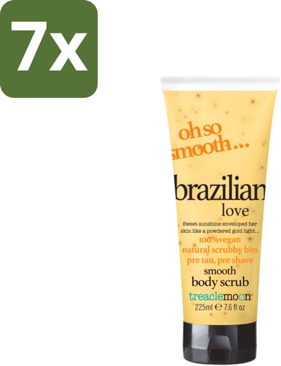 Treaclemoon – Body Scrub – Brazilian Love – 225 ml - Bulkverpakking - 7 stuks
