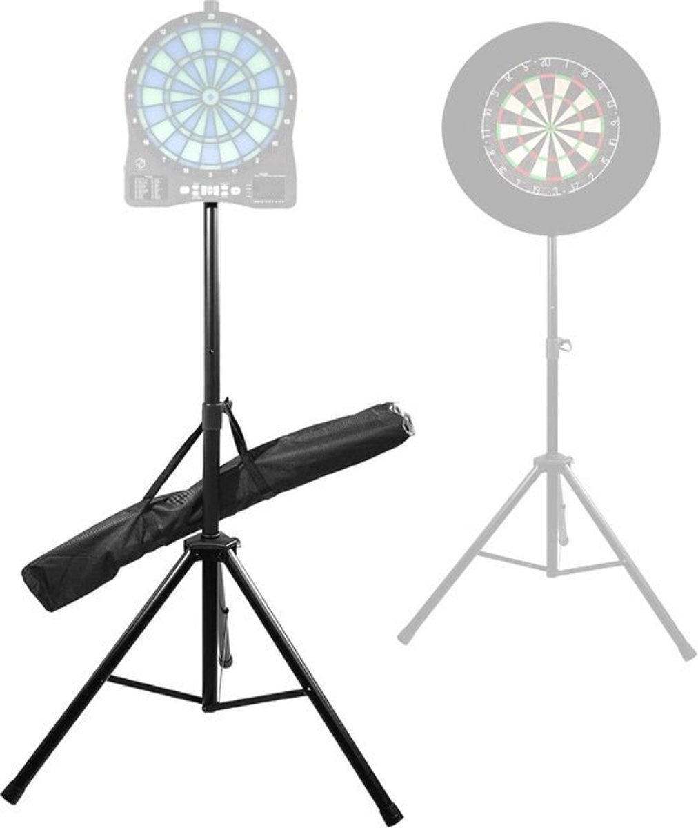 Dartstandaard voor dartbord - Verstelbare en stevige dartstandaard van 106-200 cm