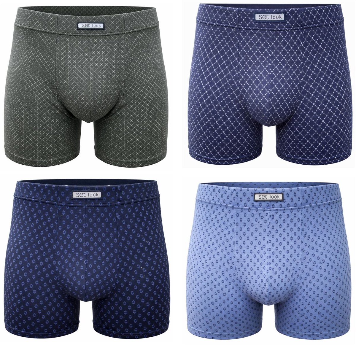 SET Heren Boxershorts 4-pack - Parentesis Milano - Microfiber (Polyamide)