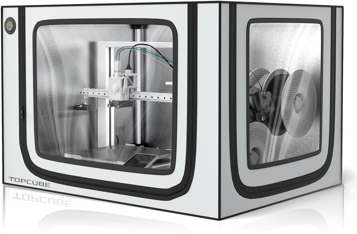 YOOPAI 3D-printerbehuizing voor Bambu Lab A1 Combo, 3D-printerafdekking met LED-licht, constante temperatuur - ShopVlot