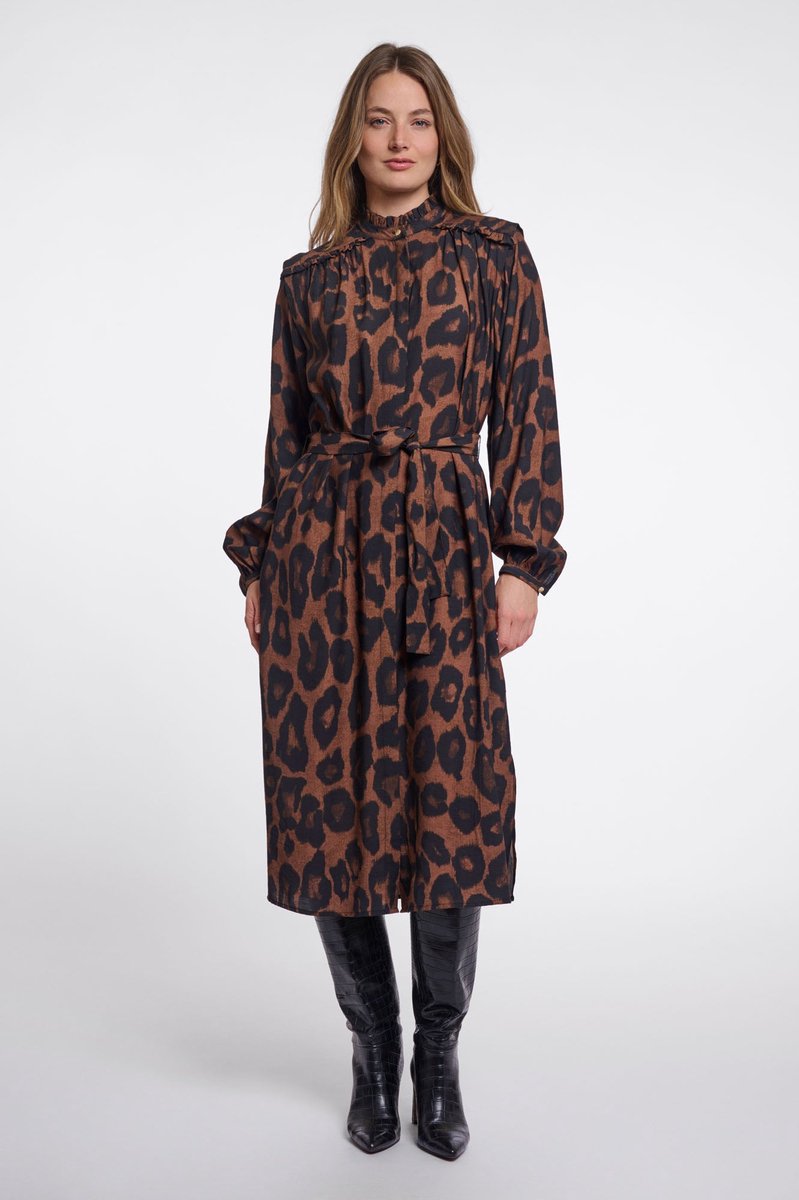 Rino & Pelle Jurken - Ilonka dress - Panterprint