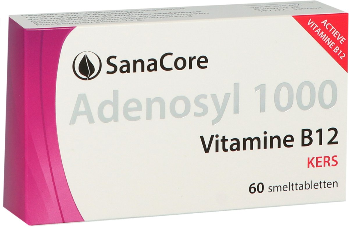 SanaCore - Adenosyl 1000 mg zonder foliumzuur - 60 tabletten
