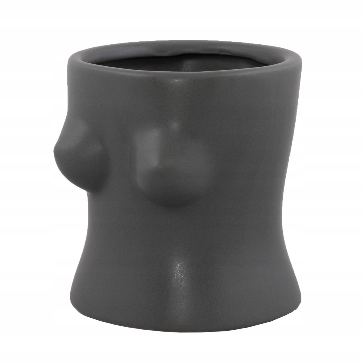 Grijze Keramieken Pot - Ø 9,5cm