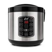 Rijstkoker 1.8L met stomer - PFAS-vrij - Slowcooker met Timer - 10 Porties - Multicooker - Rice Cooker - RVS - Vivid Green