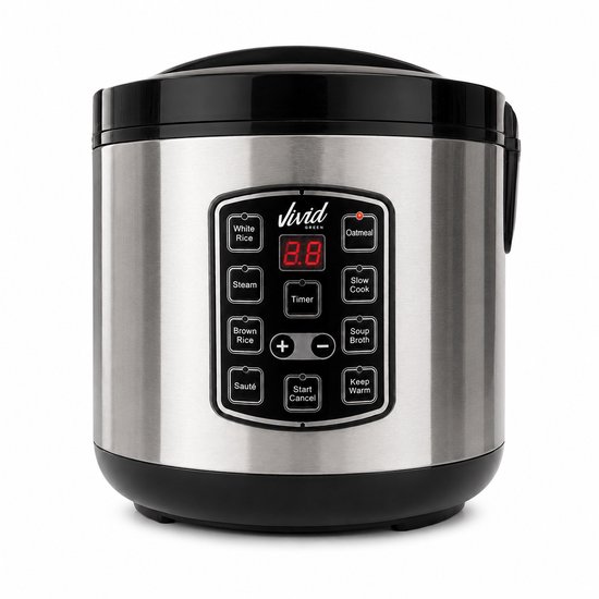 Vivid Green Rijstkoker 1,8L met Stomer