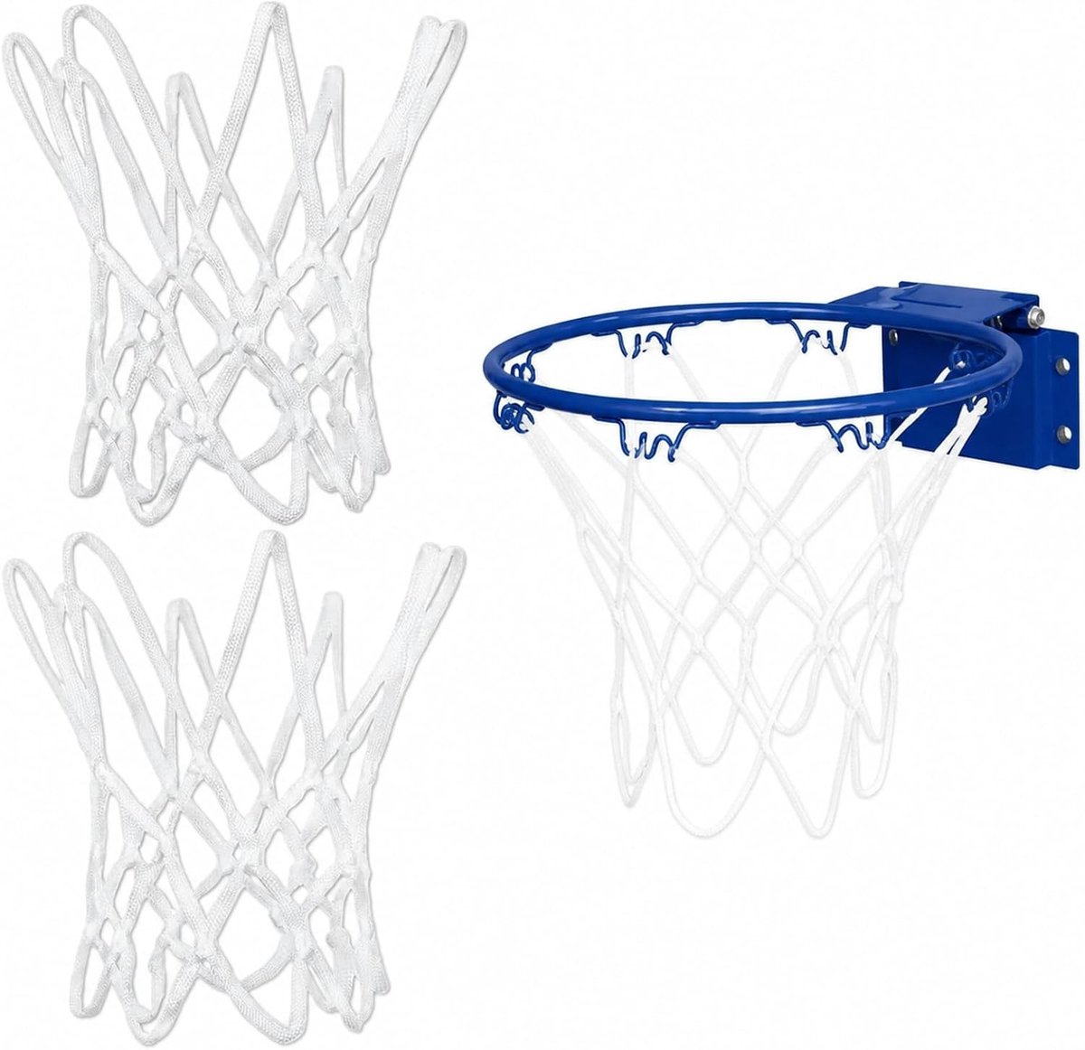 Set van 2 Mini Baskets, Waterdicht Nylon, Ideaal voor Kinderen, Vervangbaar, Geschikt voor Binnen en Buiten, Geluidsarm en Duurzaam