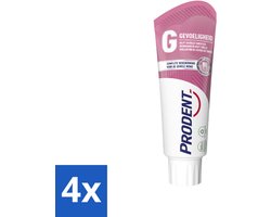 4 x Prodent – Tandpasta – Gevoeligheid – Pro-Zinc Technologie – 75 ml - Gevoelige Tanden - Gevoelig Tandvlees - Pro-Zinc - Antibacteriële Werking - Mondverzorging