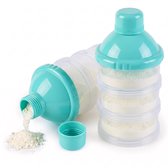 Dutsi - Boîtes de conservation de lait en poudre - Lot de 2 - Tour de lait en poudre avec bec verseur - Sans BPA - Boîtes doseuses de lait en poudre - Empilables