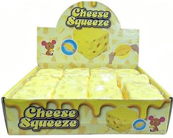 Kaas Squishy 6,5 cm – Squeeze Cheese – Knijpkaas – Slow Rising Fidget Toy – Zachte Luchtige Kaasvorm – Geel – Squeeze