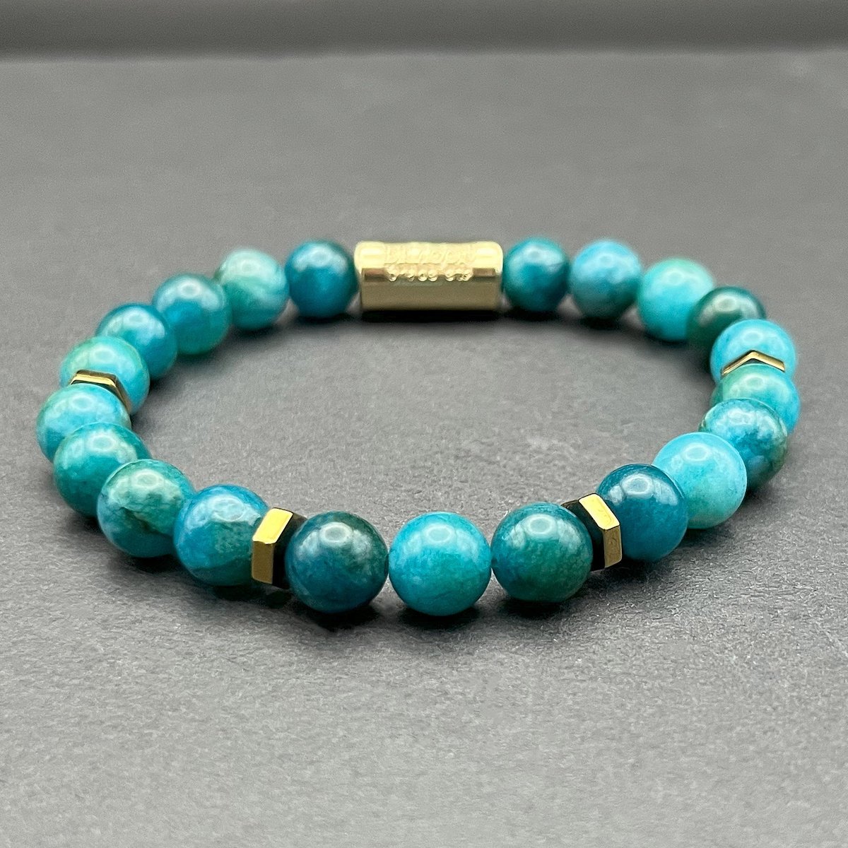 Dragon Bracelets® - Dames Armband - Essentials Riviera - Natuurstenen - Turquoise - Blauw - Groen