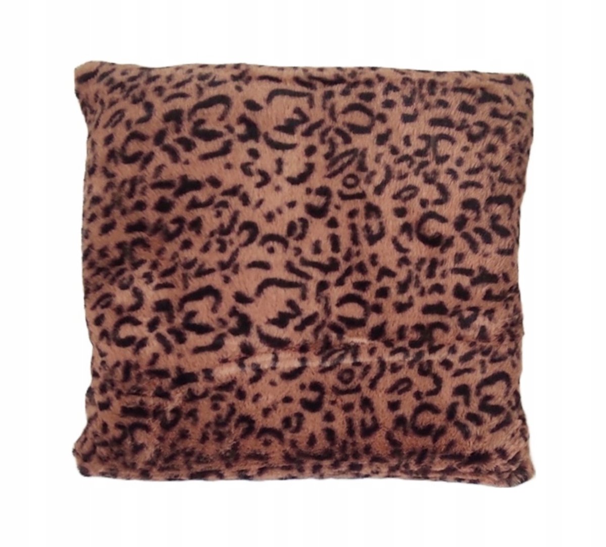 Bruine Vachtkussen 40x40 cm met Vlekken - Decoratief & Zacht