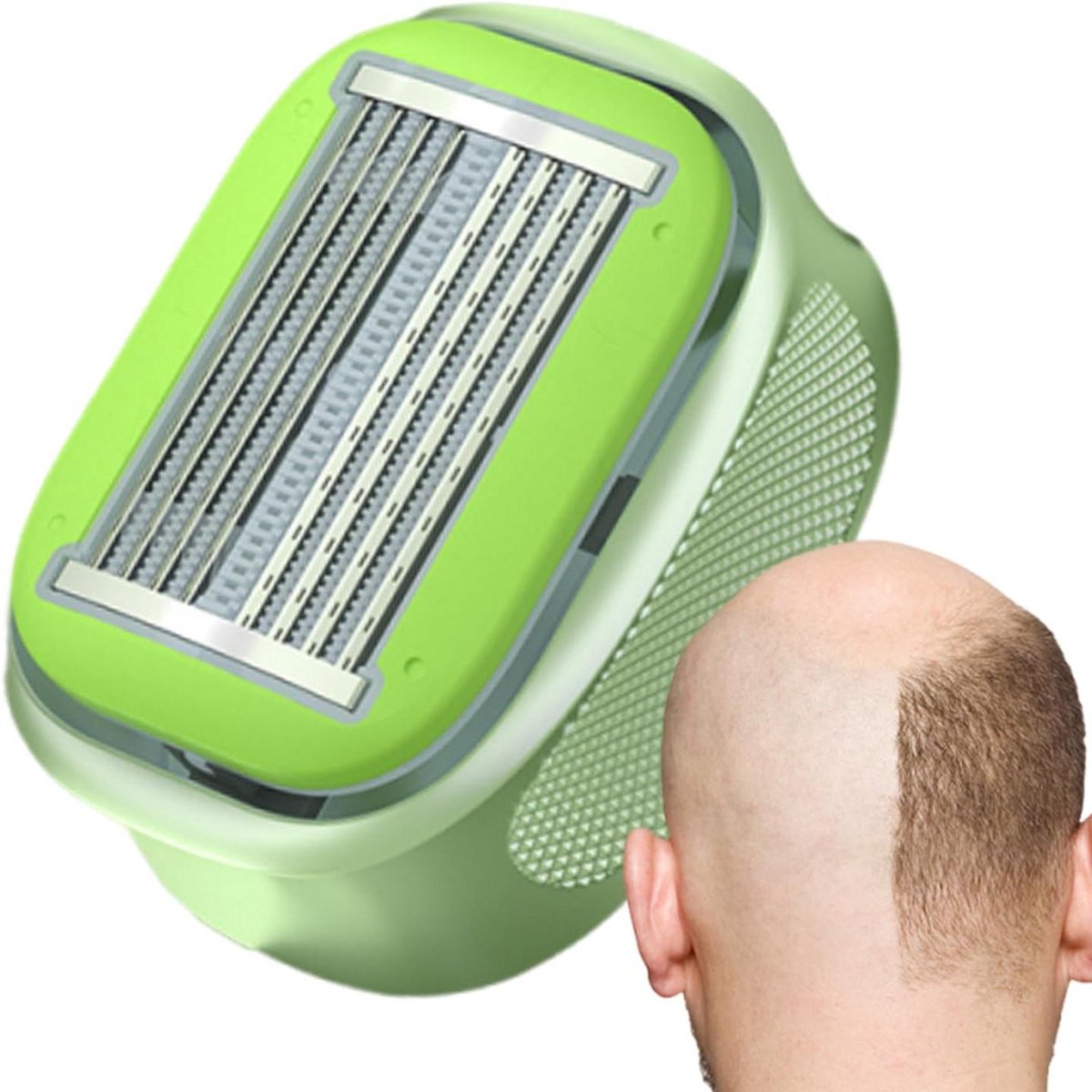 Scheerapparaat voor Hoofd - Waterproof Trimmer - Glad Scheren - Draadloos en Draagbaar - 5.7 x 4 cm - Zwart