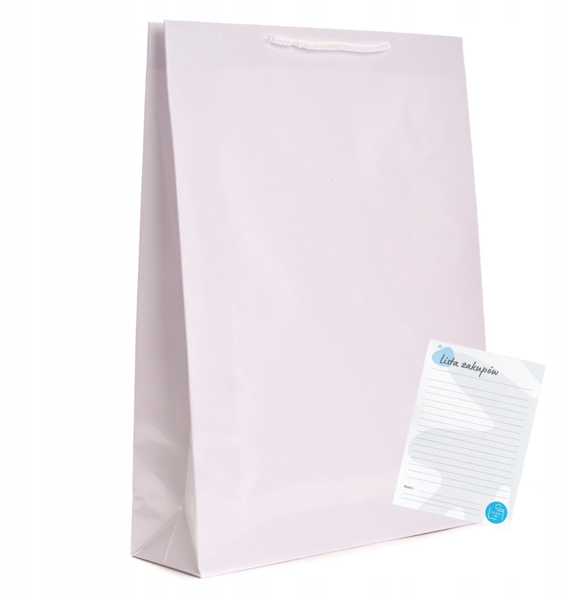 10x Luxe Witte Gelamineerde Cadeauzakken 30x9x40cm A3