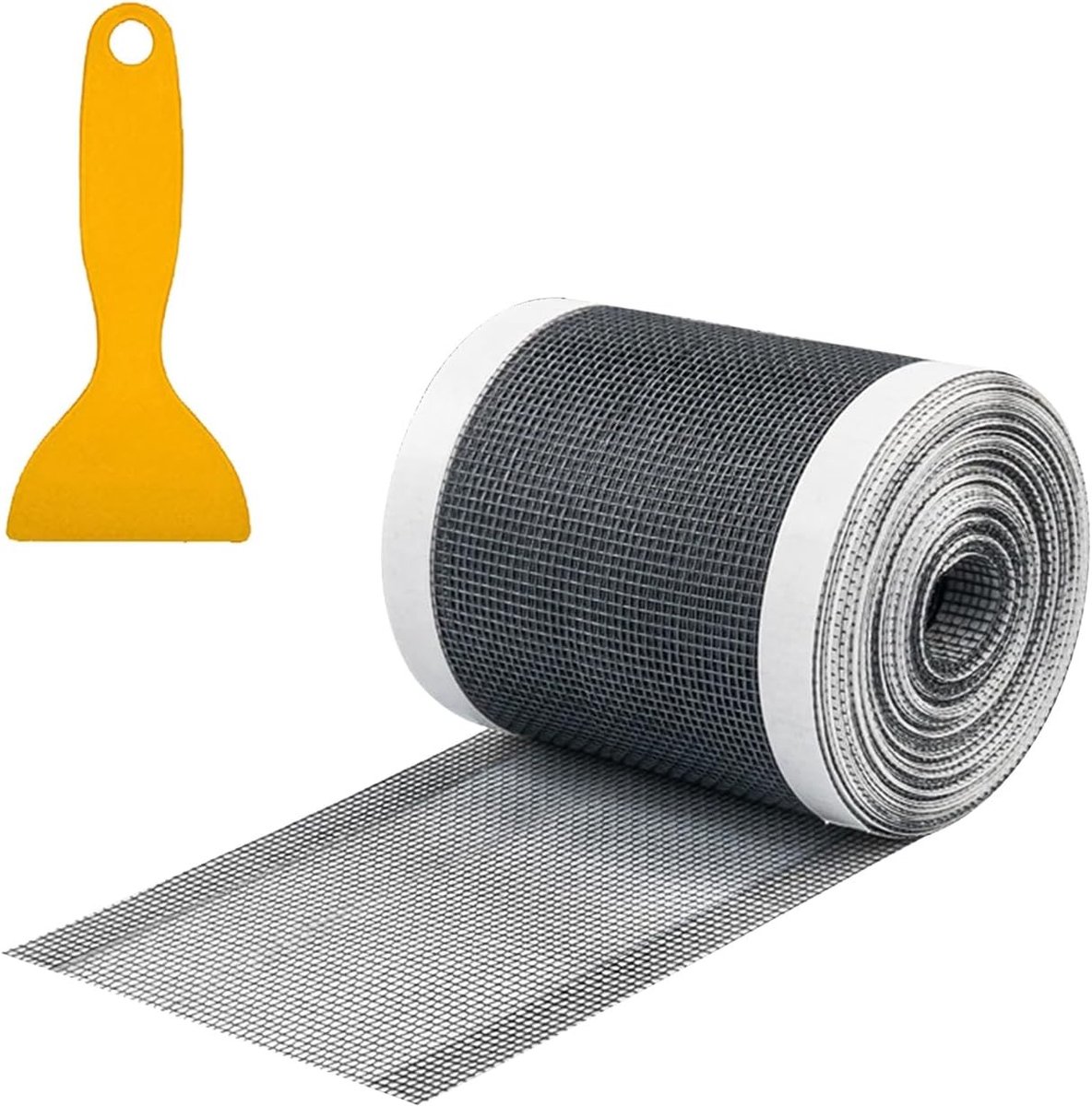 Haarstrainer voor Douche en Keuken - 9cm x 10m Afvoer Haarvanger met Plastic Spatel - Effectieve Afvoerfilter voor Badkamer en Keuken