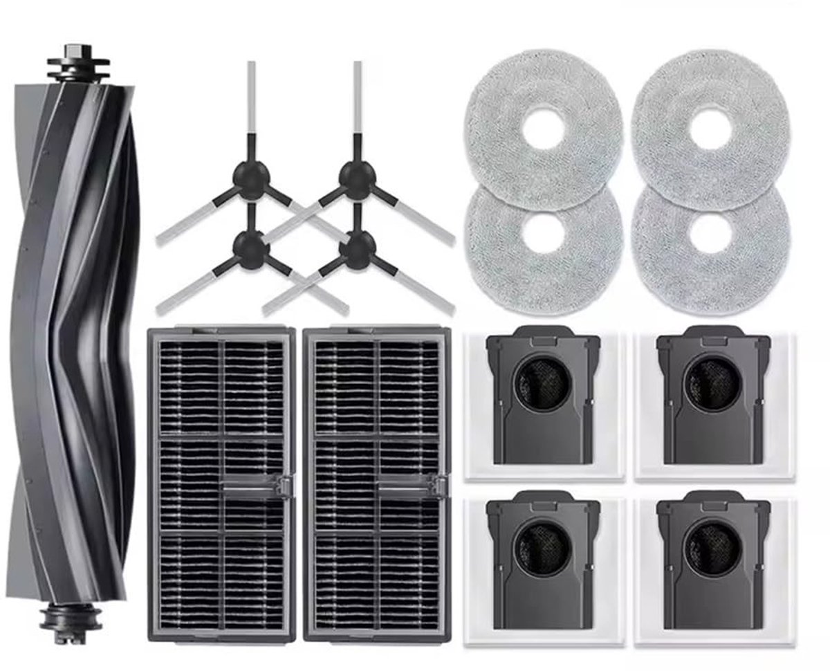 Elzusha - Vervangaccessoires voor Dreame L10s Robotstofzuiger - Set met borstels en filters