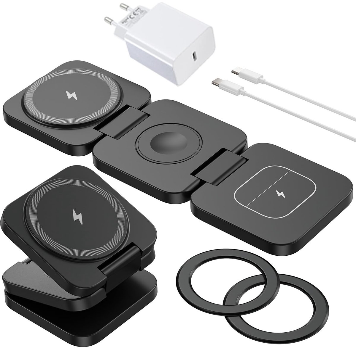 Elzusha - Draadloze 3-in-1 Oplader voor Samsung Apparaten
