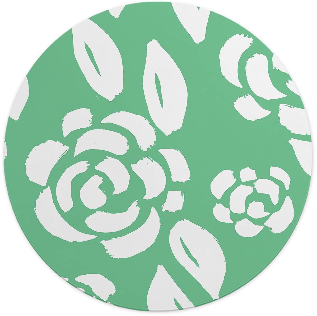 Questo Casa, Ronde digitaal bedrukte muismat, antislip onderkant, voor kantoor en thuis, diameter: 22 cm - ShopVlot