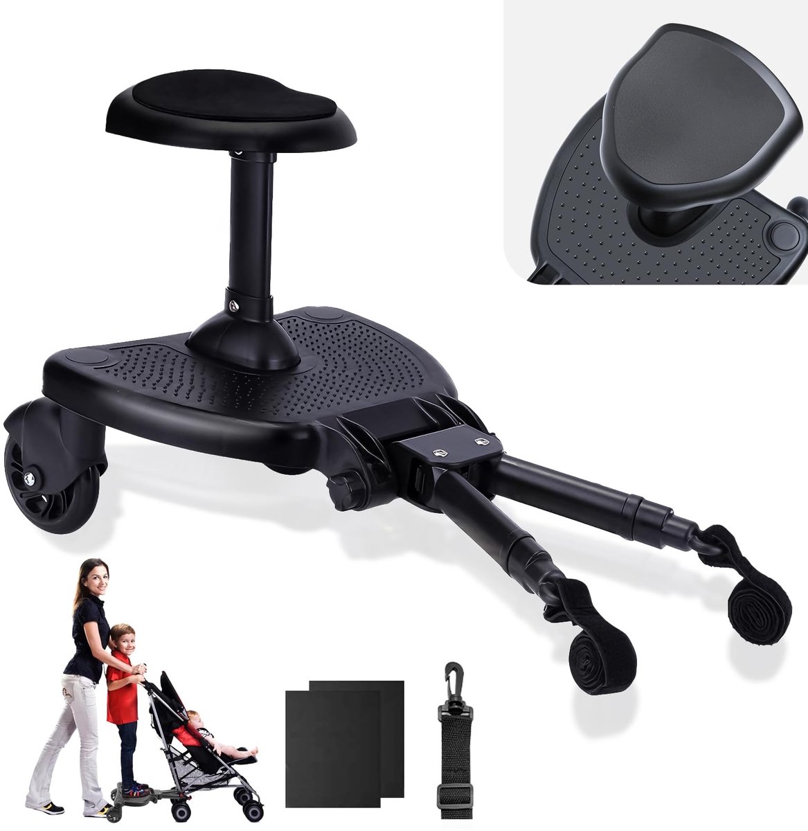 Elzusha - Kinderwagenboard met Zitting - Universeel en Comfortabel