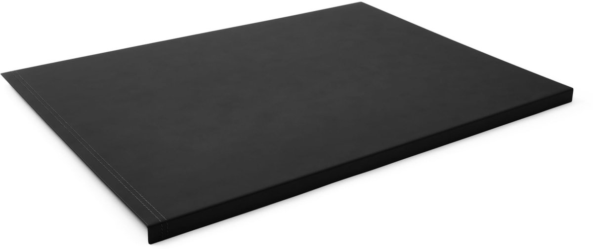 Eglooh - Urania - Bureauonderlegger gemaakt van zwart leer cm 70x50 cm - ShopVlot