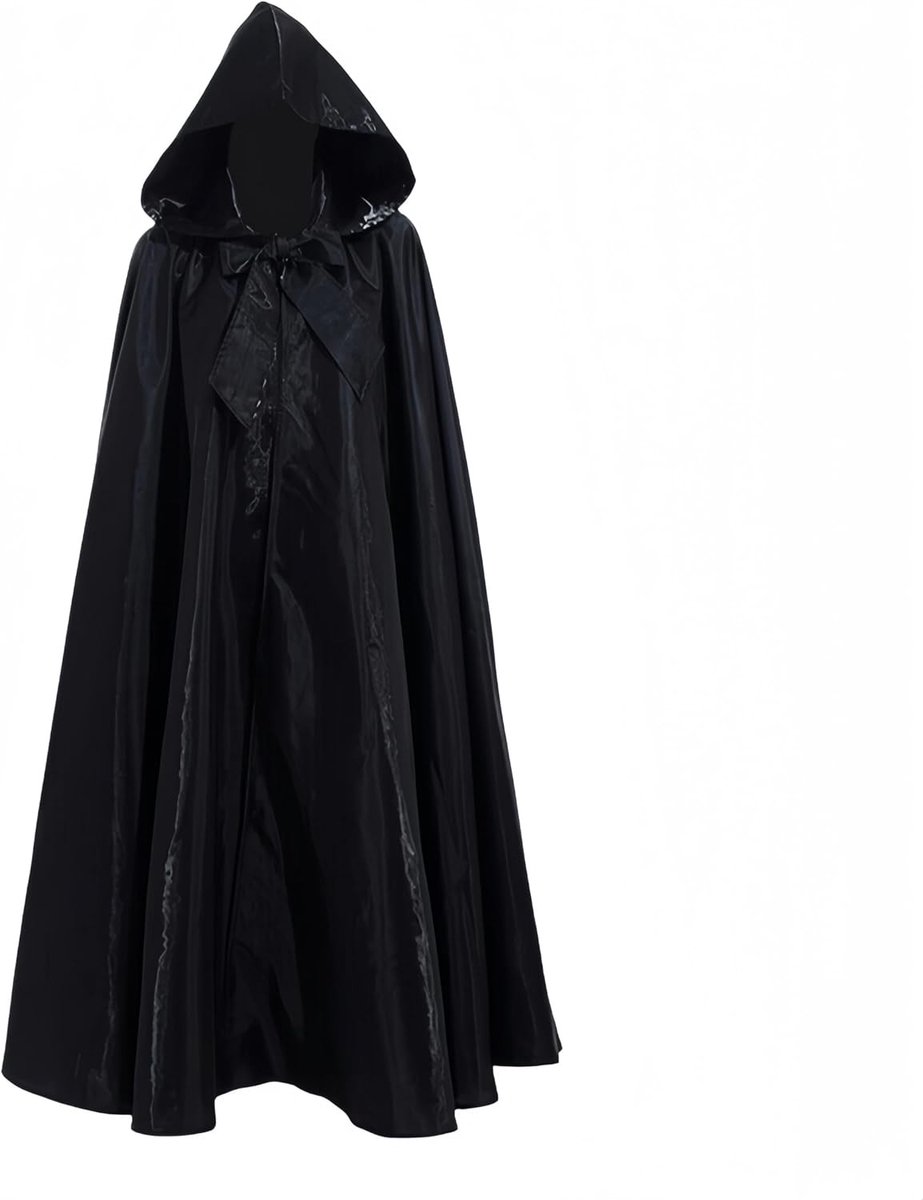 Unisex Halloween Kapmantel voor Grim Reaper, Vampier en Heks - Lange Kostuum Robe voor Carnaval en Feestjes voor Volwassenen en Kinderen