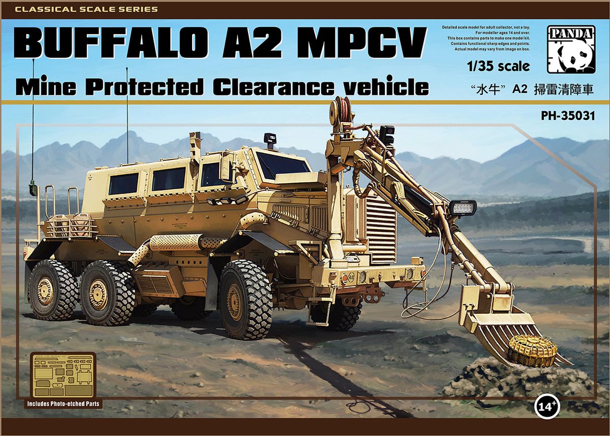 Panda Hobby 35031 Buffalo A2 MPCV – Mine Protected Clearance Vehicle – Schaal 1:35
