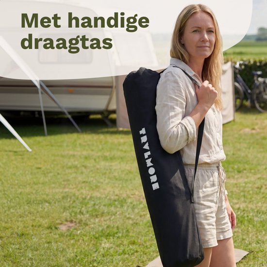 TRVLMORE Campingstoel - Opvouwbaar - 2-Persoons - 240KG Draagvermogen - Incl. Draagtas - Vlinderstoel - Kampeerstoel - Vouwstoel - Zwart van Merkloos — afbeelding 5
