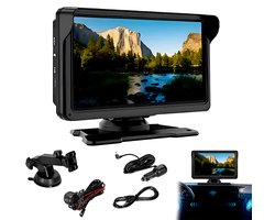 7-inch multimedia-hoofdunit – Ondersteunt Android Auto, Apple CarPlay en achteruitrijcamera – WiFi Bluetooth-navigatie – Draadloze projectie op groot scherm – Ingebouwd navigatiesysteem – Achteruitrijcamera (AHD) – Draadloze connectiviteit – Zwart