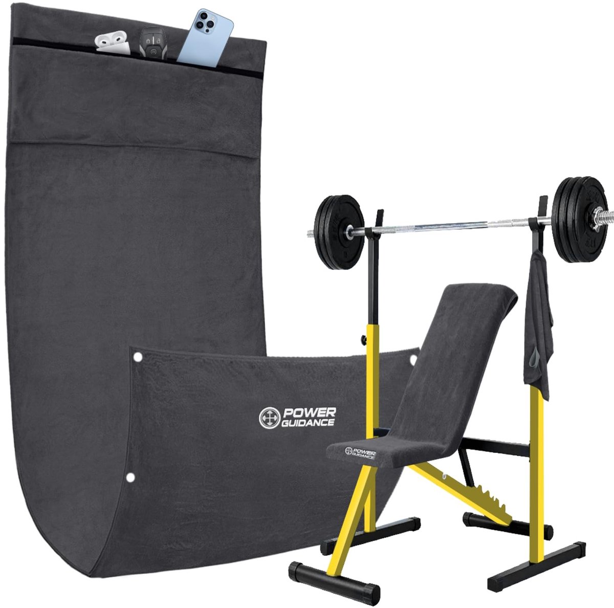 Elzusha - Microvezel Fitness Handdoekenset met Ritszak