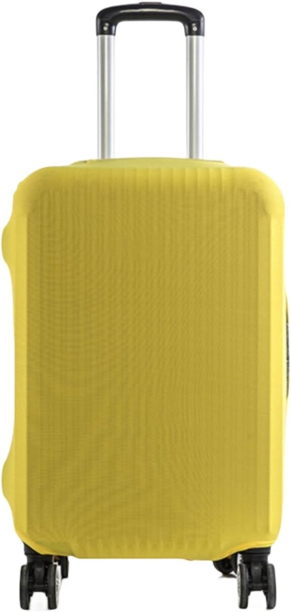 Reisbagage Beschermhoes voor Koffers, Elastische en Stofdichte Trolley Cover voor 19-32 Inch Koffers in Geel, Ideaal voor Vakanties en Transport