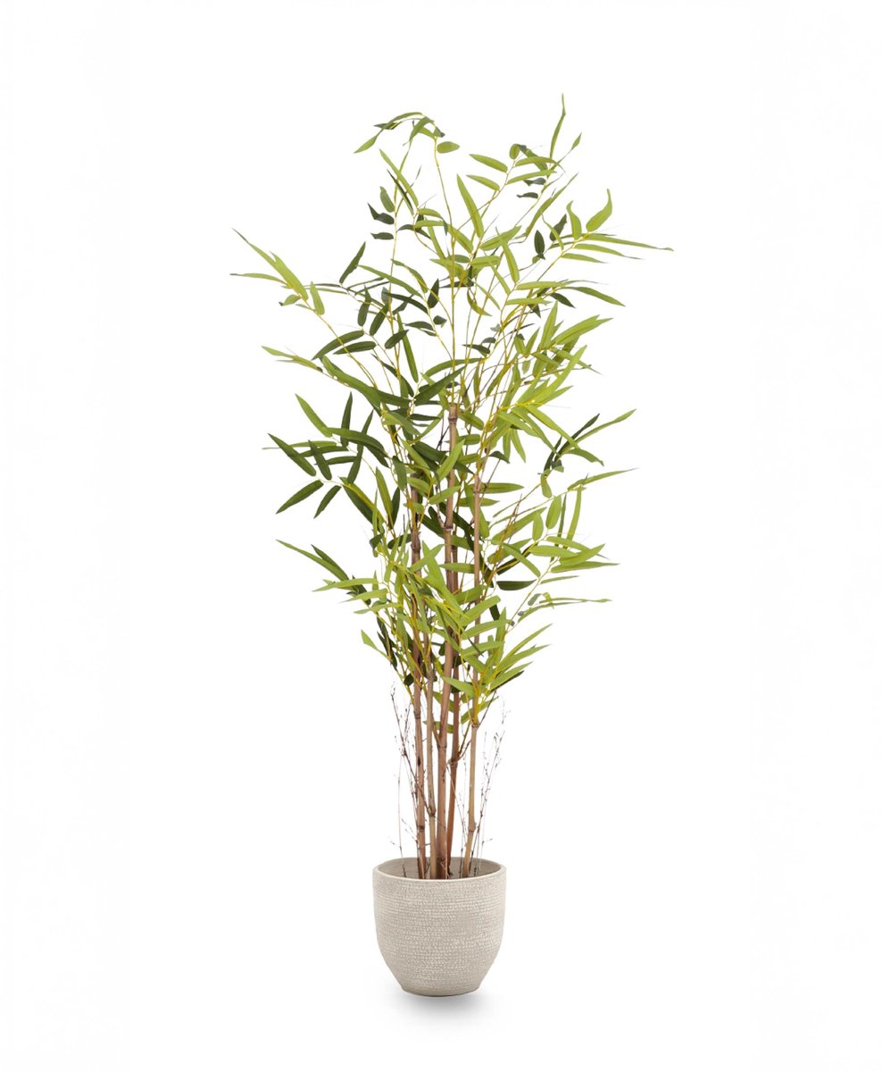 Elzusha - Realistische Kunstbamboeplant 120 cm voor Binnen