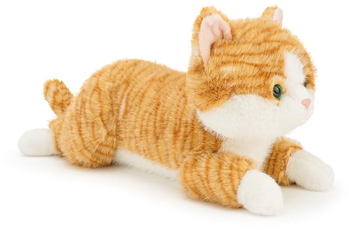 Elzusha - Gewogen Kat Plush Toy - Zacht Oranje 60 cm