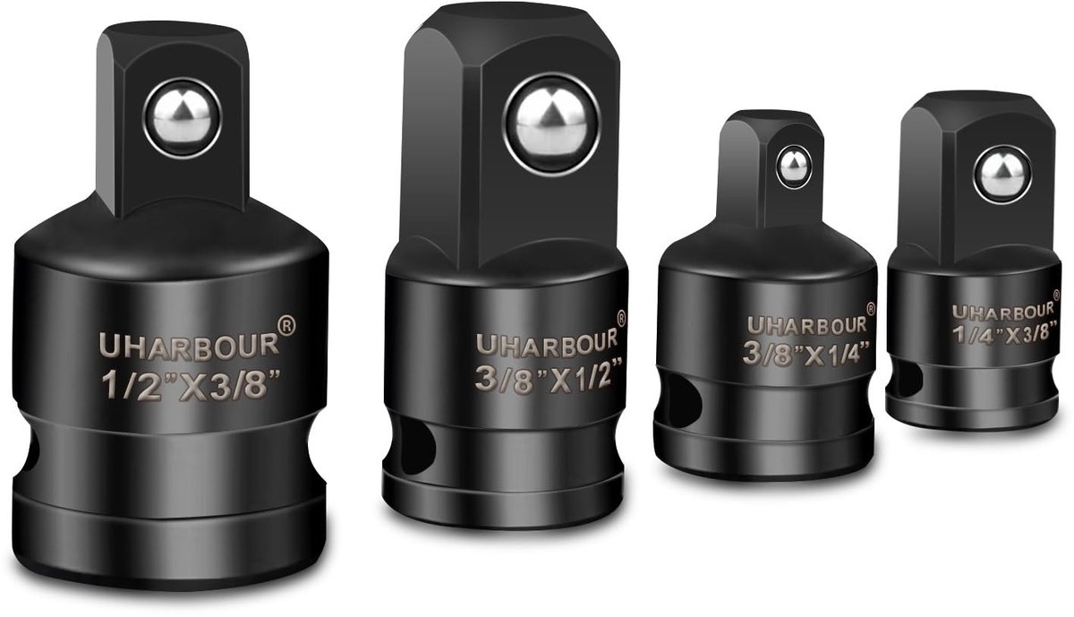Elzusha - Set van 4 Socket Adapters voor Impactsleutels