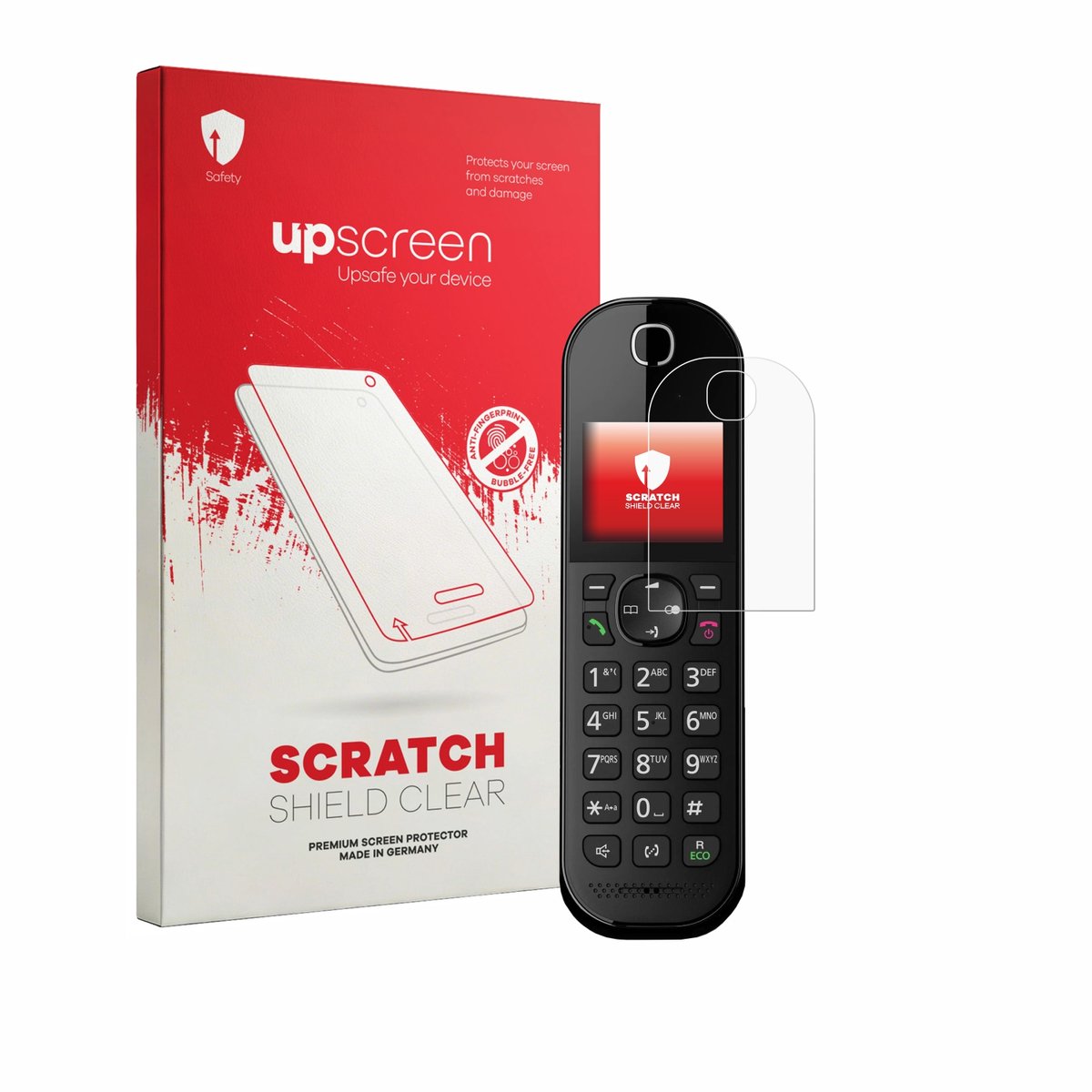 upscreen - Screenprotector voor Panasonic KX-TGC420 - Folie Beschermfolie transparant
