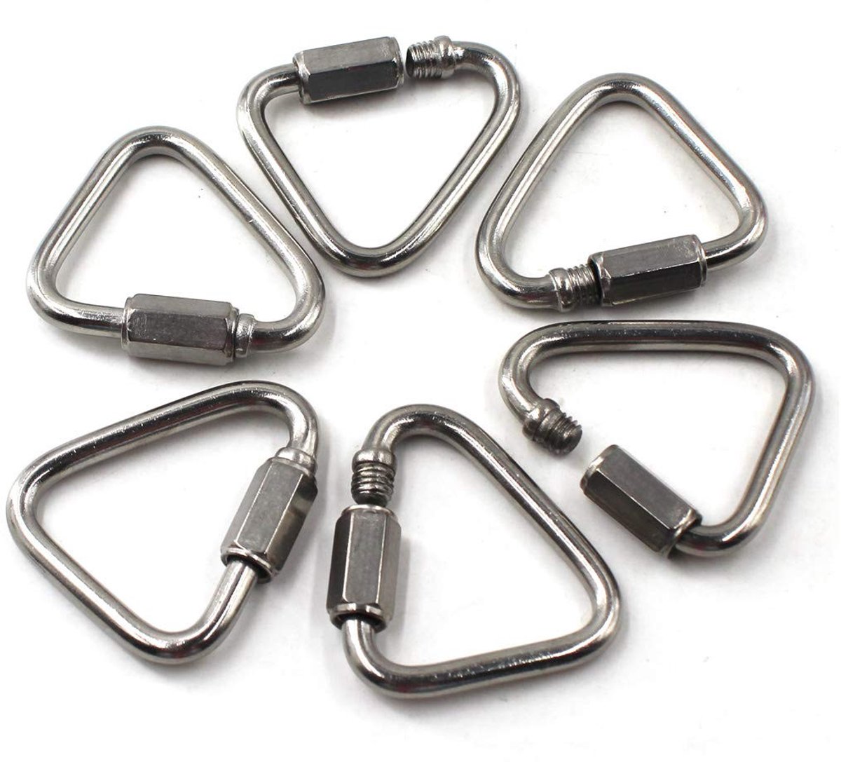 Elzusha - RVS M6 Delta Quick Link Chain Connector Pack van 6