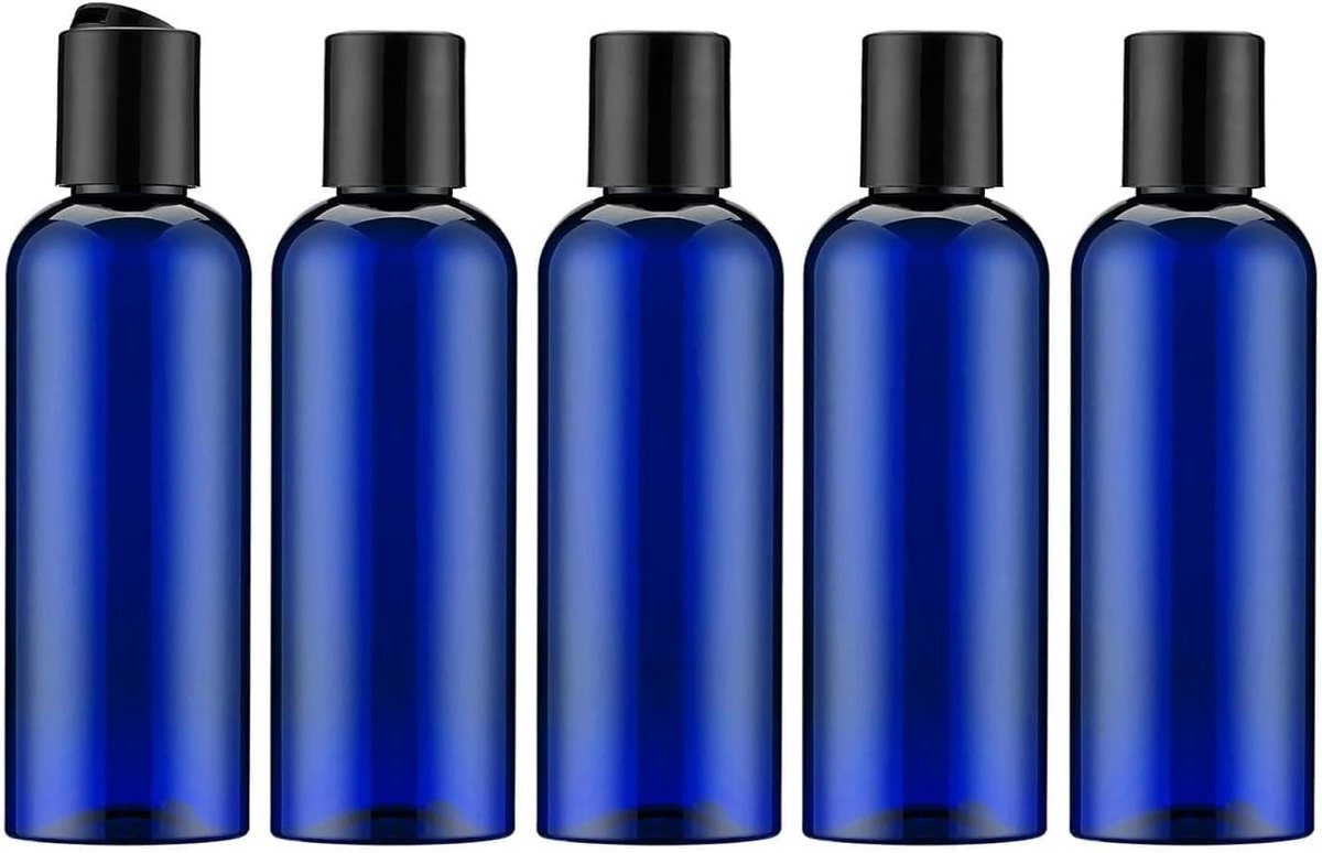 Set van 5 Herbruikbare Reistubes 100ml, Transparante Flessen voor Shampoo, Douchegel, Lotion en Toilettas, Ideaal voor Handbagage en Kamperen