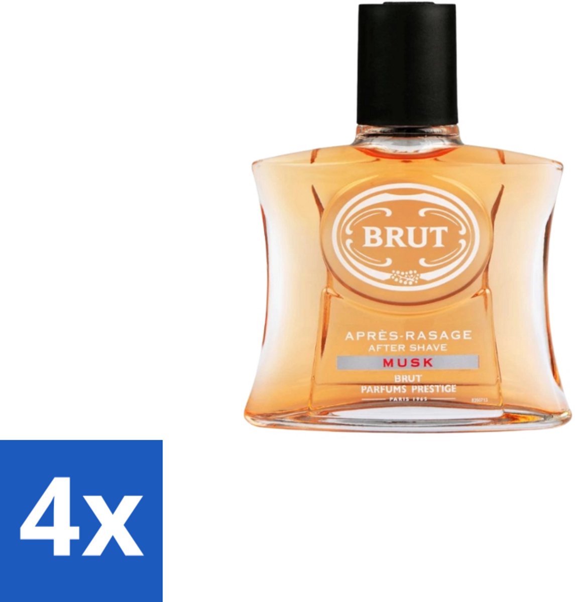 4 x Brut – Aftershave Lotion – Musk – 100 ml - Aftershave - Aftershave Musk - Aftershave Voor Mannen - Herenverzorging - Geur Na Het Scheren