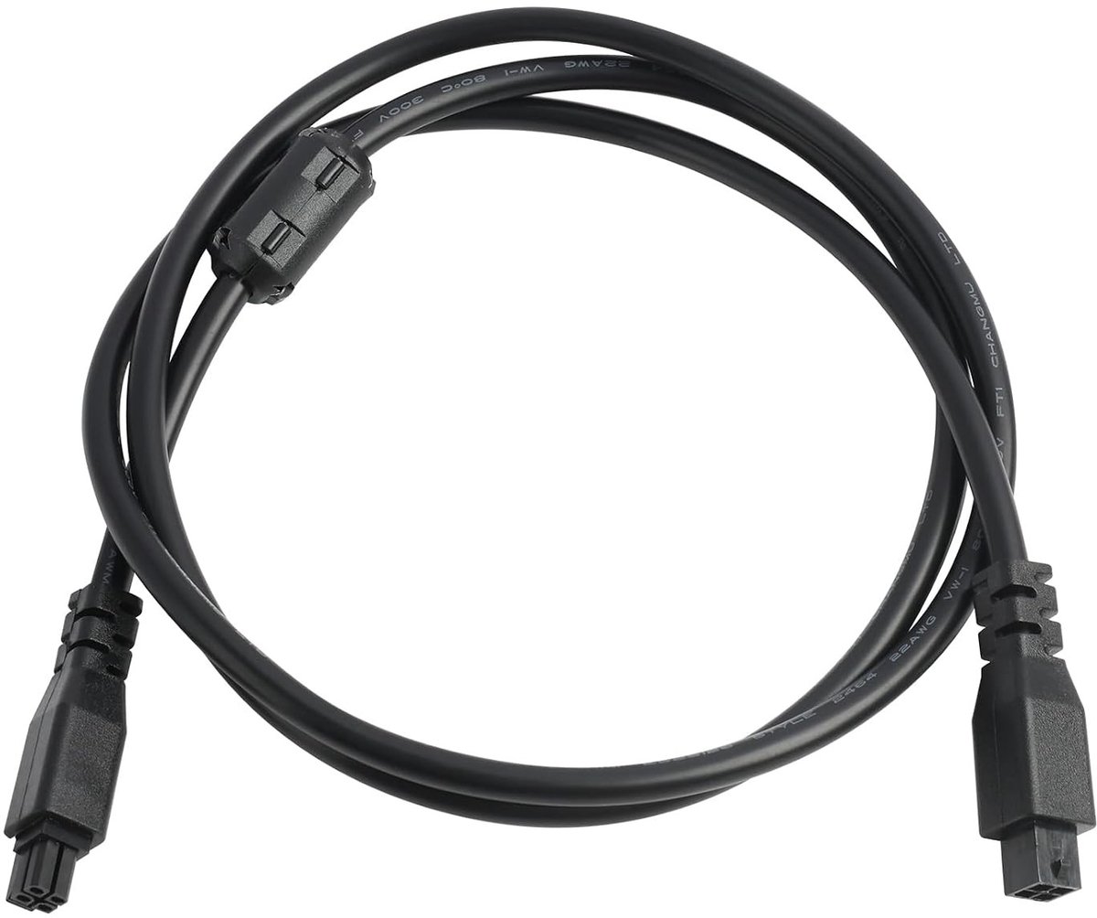 4 Pin Extension Kabel 1m voor 3D Printer, 22AWG Koperkern, Magnetische Ring tegen Elektromagnetische Interferentie, Ideaal voor Bambu Lab A1/A1mini