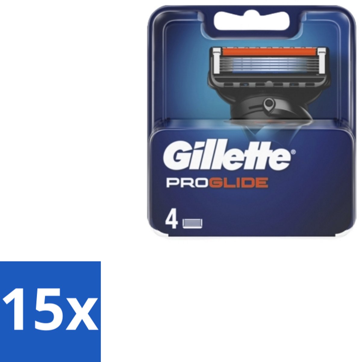 15 x Gillette - Fusion5 ProGlide – Scheermesjes – Navulmesjes – 4 Mesjes - Scheermesjes - Scheren - Scheren Mesjes - Scheren Voor Mannen - Scheren Voor Gezicht
