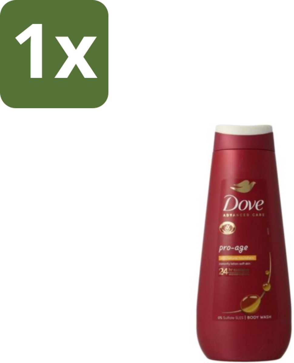 1 x Dove – Douchegel – Pro Age Body Wash – 400 ml - Douchegel Voor Rijpere Huid - Huidverzorging - Hydraterende Crème - Huidbarrière - Sulfaatvrije Douchegel