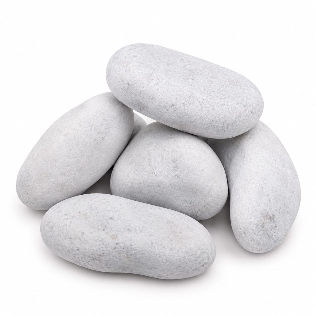XXL Witte Sierstenen – 5 Stuks – 10-14 cm – Grote Decoratiestenen – Voor Tuin, Plantenbak, Aquarium & Interieur – Binnen & Buiten