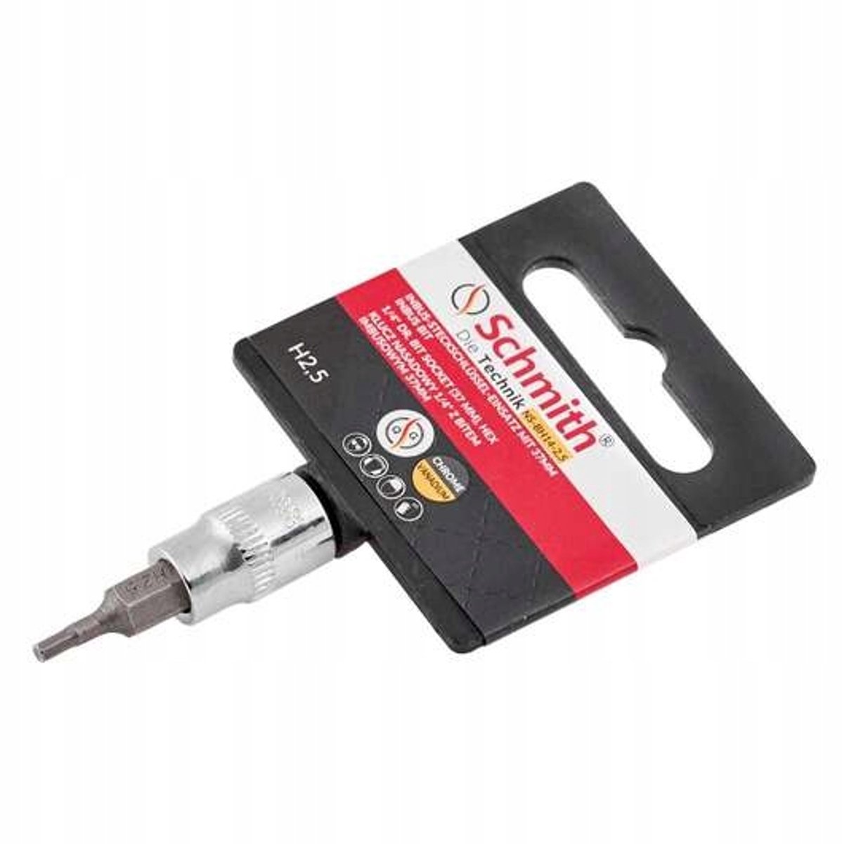 Dopsleutel 1/4" met Inbus Bit 37mm 7mm