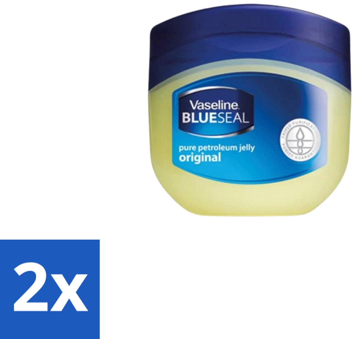 2 x Vaseline – Dagcrème – Blue Seal Pure Petroleum Jelly – 250 g - Vaseline - Huidbescherming - Vocht Vasthouden - Droge Huid - Eczeem