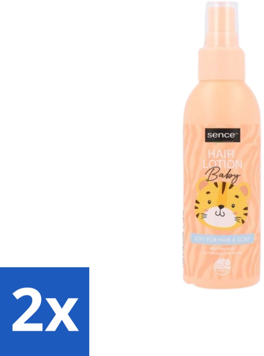 2 x Sence Baby – Haarlotion – Verzorgend – 150 ml - Babyhaar Verzorging - Gevoelige Hoofdhuid - Babyhaar Lotion - Milde Haarlotion - Vegan Haarlotion