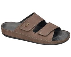 Vital -Heren - bruin donker - pantoffels & slippers - maat 41