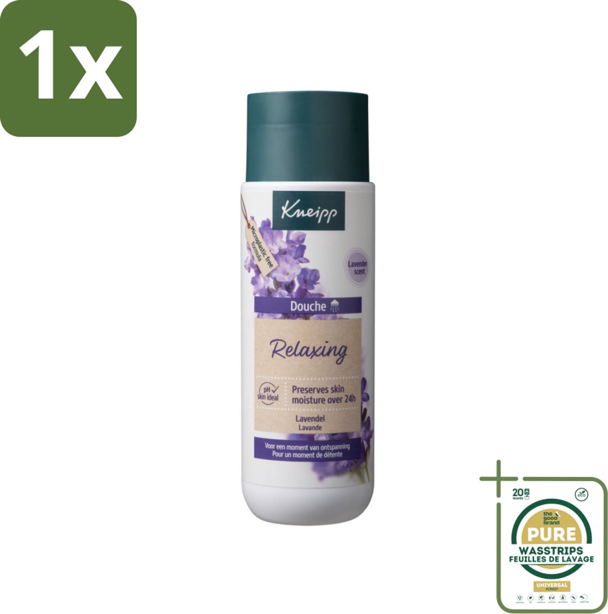 1 x Kneipp Douche Relaxing 200 ml- Douchegel - Ontspannende Geur - Lavendel - Stress Verlichten - Huid Verzorging