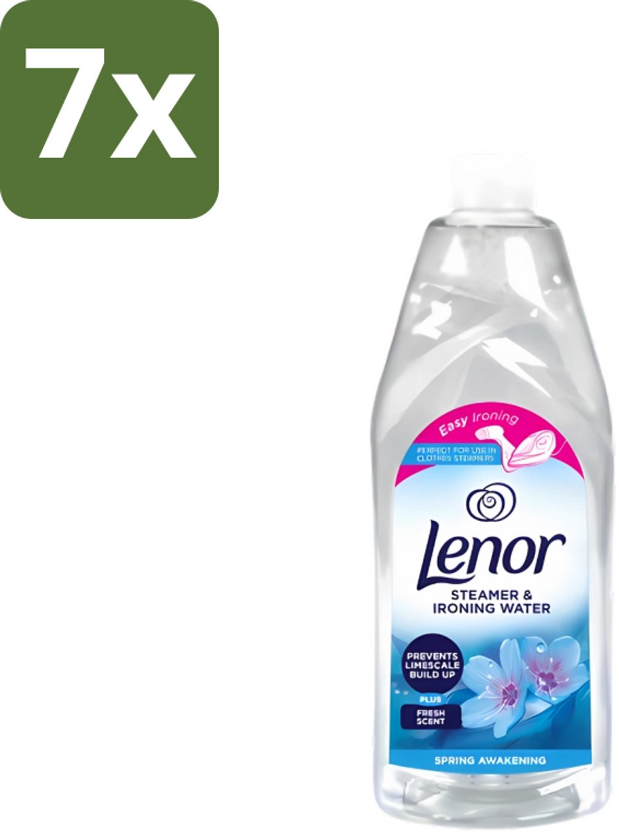 7 x Lenor - Strijkwater - Spring Awakening - Textielverfrisser - 1000 ml - Strijkwater - Textielverfrisser - Wasgoed - Frisheid - Kleding