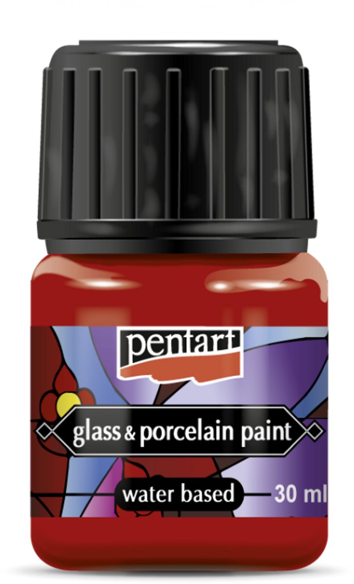 Pentart Porselein & Glasverf 30 ml. - Orange