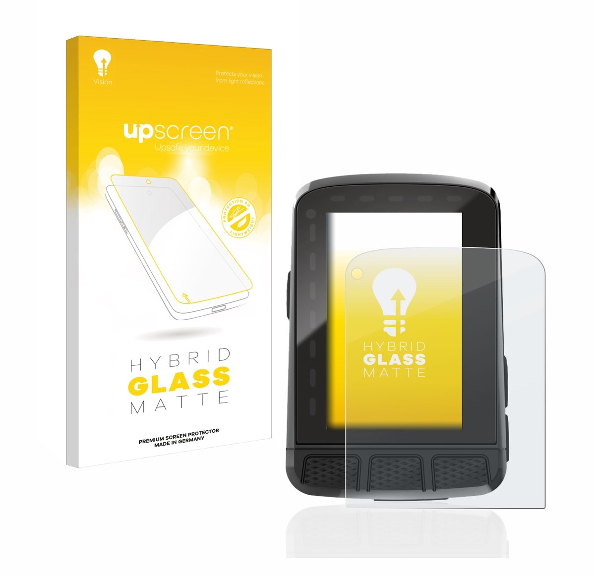 upscreen - Screenprotector voor Wahoo Elemnt Roam 2 - Folie Beschermfolie Beschermglas matte